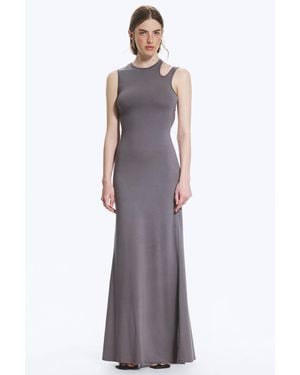 Weekday Cutout Maxi Dress - Purple