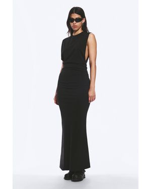 Weekday Pleated Sleeveless Maxi Dress - Black