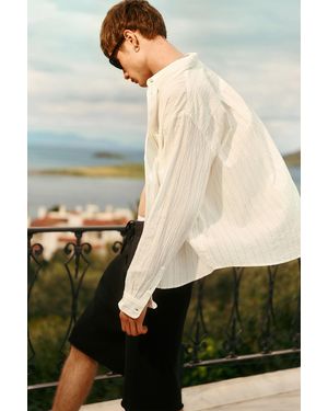 Weekday Loose Structured Buttoned Shirt - Multicolour