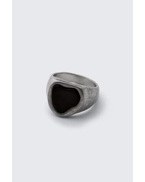 Weekday Chunky Stone Signet Ring - Multicolour