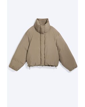 Weekday Clean Puffer Jacket - Natural