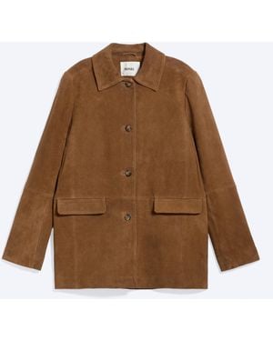 Monki Wildlederjacke - Braun