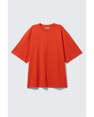 Weekday Oversized T-Shirt - Red