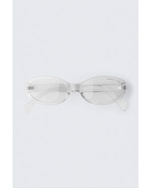 Monki Slim Oval Tinted Sunglasses - Multicolour