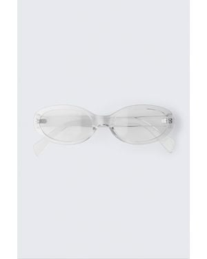 Monki Slim Oval Tinted Sunglasses - Multicolour