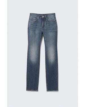 Weekday Vega Curve High Waisted Slim Jeans - Blue