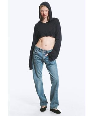 Weekday Skewed Low Waist Relaxed Jeans - Blue