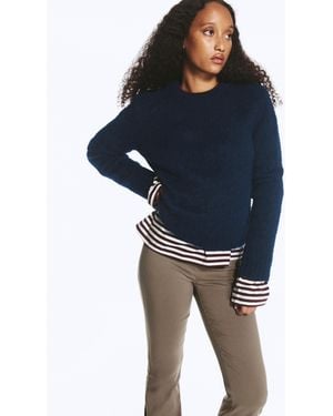 Monki Strickpullover - Blau