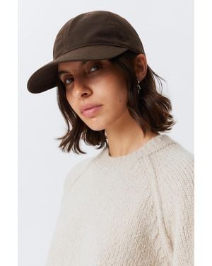 Weekday Waxed Cotton Baseball Cap - Brown