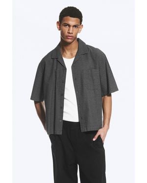 Weekday Loose Short-Sleeved Resort Shirt - Black