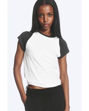 Weekday Short-Sleeved Raglan T-Shirt - White