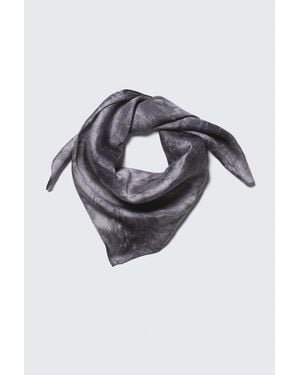 Weekday Printed Square Scarf - White
