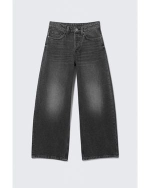 Monki Peggy Low Waist Baggy Jeans - Black