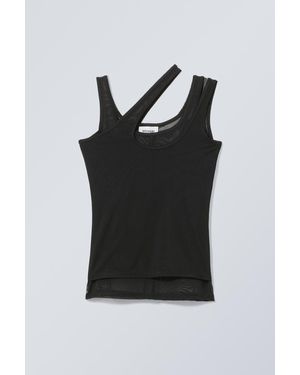 Weekday Double Layer Tank - Black