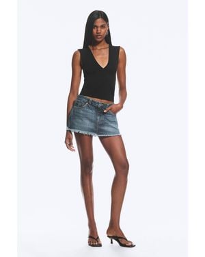 Weekday Denim Mini Skirt - Blue