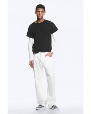 Weekday Meteor Low Waist Relaxed Straight Jeans - Schwarz