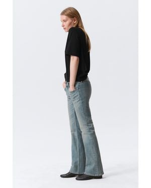 Weekday Hour Low Rise Skinny Bootcut Leg Jeans - Multicolour