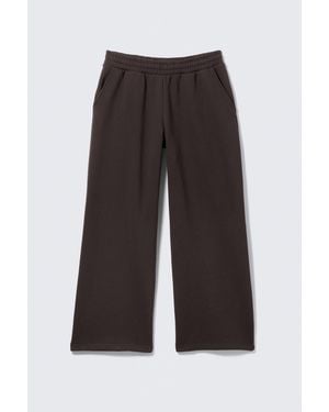 Weekday Loose Long Heavyweight Joggers - Black