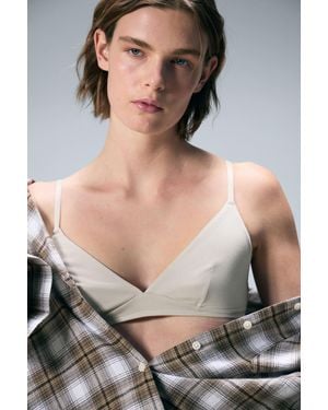 Weekday Soft Padded Triangle Bra - Grey