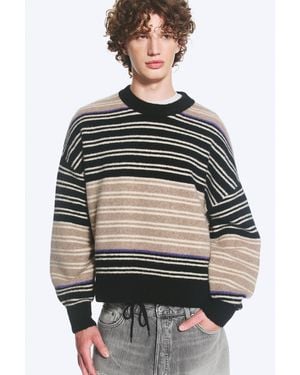 Weekday Relaxter Pullover Aus Wollmischung - Grau