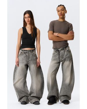 Weekday Solera Loose Barrel Jeans - Grey