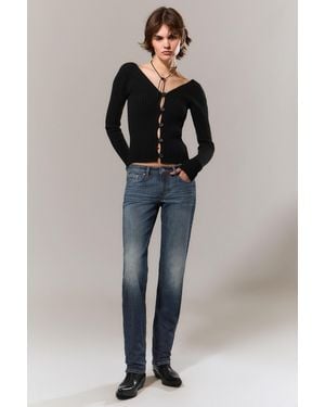 Weekday Neptune Low Rise Slim Straight Leg Jeans - Blue