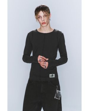 Cheap Monday Cm X Lb Körperbetontes -Longsleeve - Schwarz