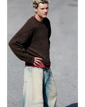 Weekday Boxy Knitted Jumper - Black