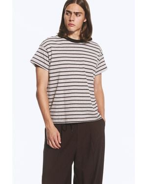 Weekday Cap-Sleeved Boxy Cotton T-Shirt - Multicolour