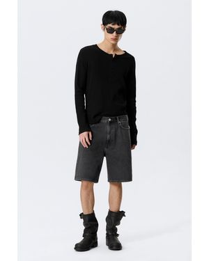 Weekday Galaxy Denim Shorts - Grey