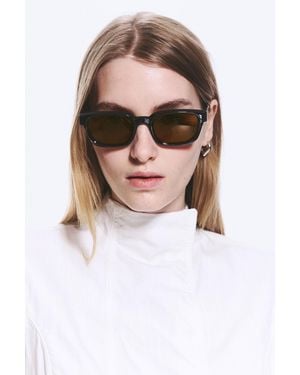 Weekday Kühne -Sonnenbrille Mit Rechteckigem Rahmen - Braun