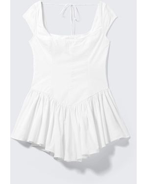 Monki Fit And Flare Mini Dress - White