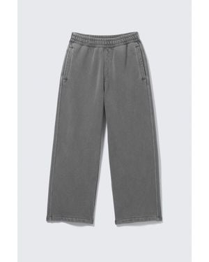 Weekday Loose Heavyweight Cotton Joggers - Grey