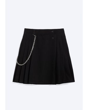 Weekday Yungblud Mid Rise Denim Kilt - Black