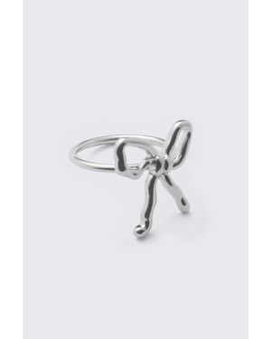 Weekday Recycled Metal Bow-Shaped Ring - Blue
