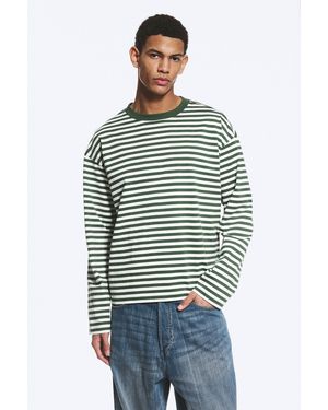 Weekday Loose Boxy Long-Sleeved T-Shirt - Green