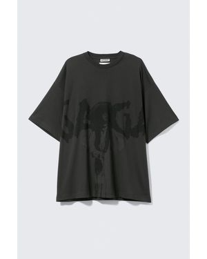 Weekday Lady Gaga Long T-Shirt - Black