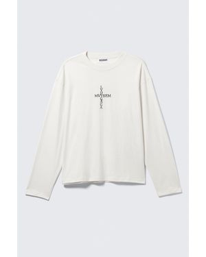 Weekday Lady Gaga Long-Sleeved T-Shirt - White
