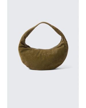 Weekday Mittelgroße Schultertasche Mit Abgerundeter Form - Grün
