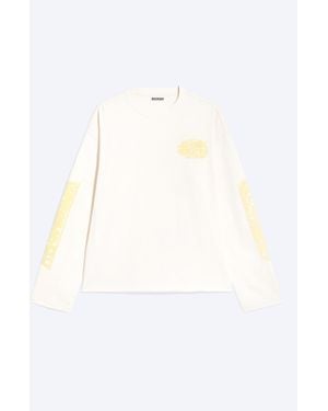 Weekday Great Boxy Graphic Long Sleeve T-Shirt - White