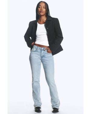 Weekday Tension Mid Rise Slim Bootcut Jeans - Blue