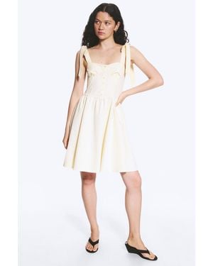 Monki Corset Dress - White