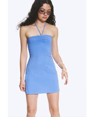 Monki Tube Mini Dress - Blue