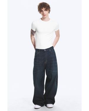 Weekday Void Low Rise Loose Baggy Jeans - White