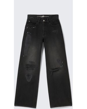 Cheap Monday Cm X Lb Looser Crystallised Jeans - Black