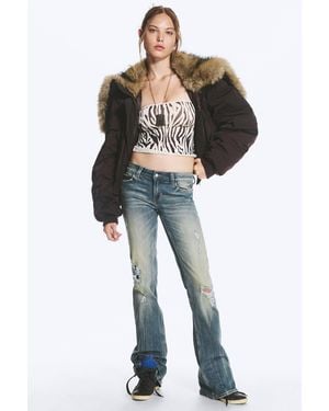 Cheap Monday Booty Bei Low Waist Skinny Bootcut Jeans - Blau