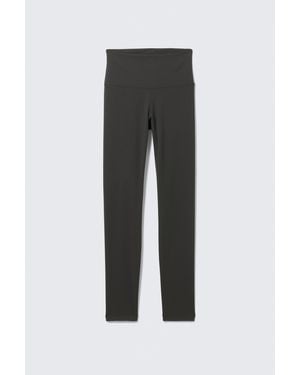 Weekday High Waisted Sports Tights - Grey
