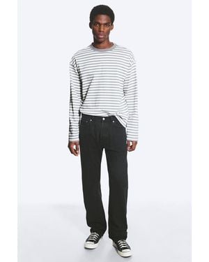Weekday Space Relaxed Straight Leg Jeans - White