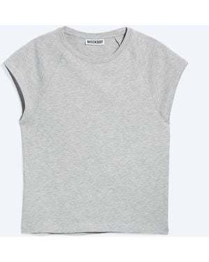 Weekday Short-Sleeved Raglan T-Shirt - White