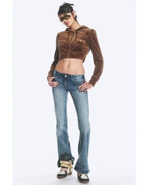Cheap Monday Booty Bei Low Rise Skinny Bootcut Jeans - Blue